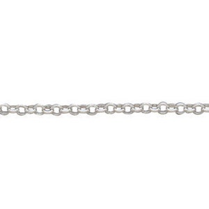 May include: A silver chain necklace with a delicate, round link design.