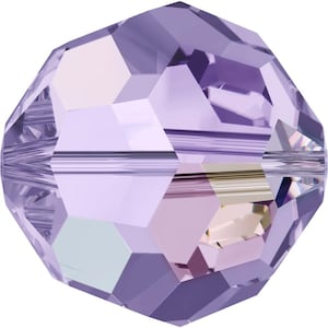 Swarovski Crystal Round Beads 5000 - 3mm 4mm 6mm - Violet AB