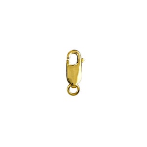 14K Gold  5x14 mm Lobster with Ring 1pcs, 10pcs (Item #106058)