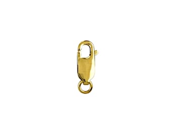 14K oro 5x14 mm langosta con anillo 1pcs, 10pcs (artículo #106058)