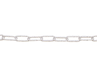 Fancy Cable Diamond Cut - 4.3 x 11.2mm - Chain By the Foot -  - Sterling Silver -30FN3825DC