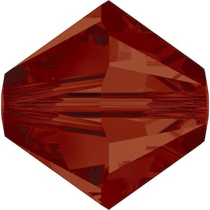 Swarovski Crystal Bicone Beads 5328 - 3mm 4mm 5mm 6mm 8mm - Crystal Redmegma