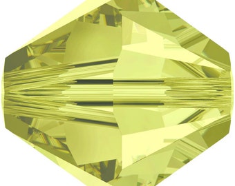 Swarovski Crystal Bicone Beads 5328 - 3mm 4mm 5mm 6mm 8mm - Jonquil