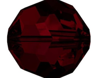 Swarovski Crystal Round Beads 5000 - 3mm 4mm 5mm 6mm 7mm 8mm 10mm - Garnet