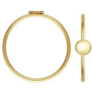 4mm Disc Stacking Ring - Gold Filled - Size for any finger  5, 6, 7, 8 - 1 piece - Item# 20DRS5678