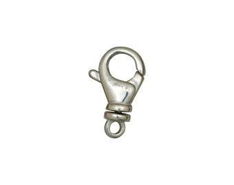 9.5x19mm Swivel Lobster Clasp-Sterling Silver (#5405)