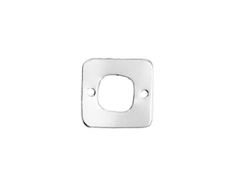 Square Cut Out Connectors 8.5mm - (302323CN) - Sterling Silver