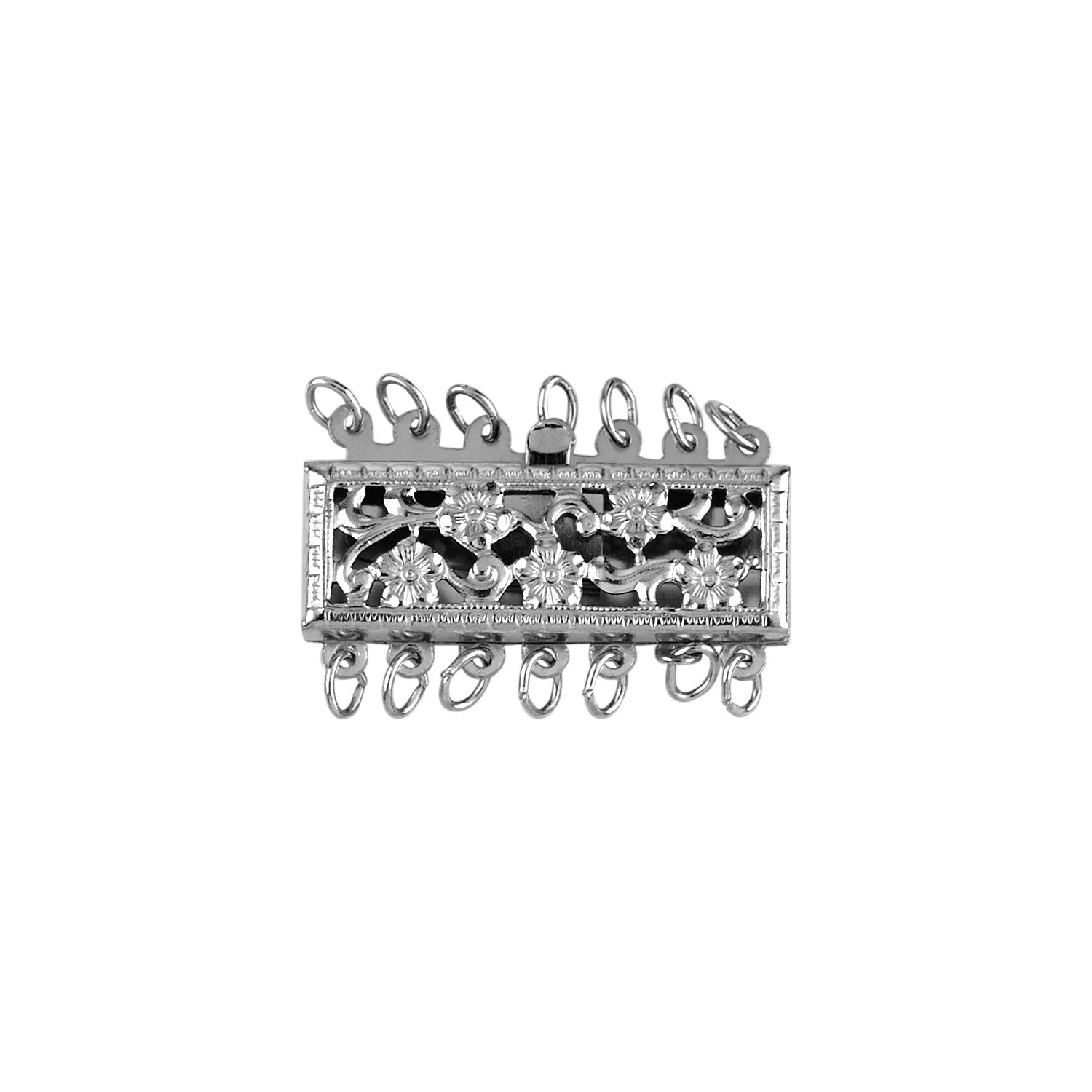 マー Multistrand Clasps 7 Line- Sterling Silver (#5060-7) - 8 X