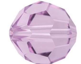 Swarovski Crystal Round Beads 5000 - 3mm 4mm 6mm 8mm - Light Amerthyst AB