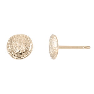Boucles d'oreilles petit dollar de sable de 5,9 mm (6pcs) - Gold Filled - Article # 2704PE