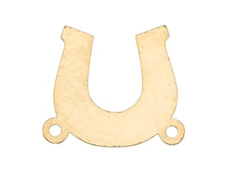 Horse Shoe Connector8.3 x 9.3mm - (202046CNL) - Gold Filled
