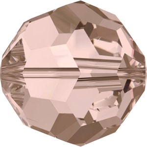 Swarovski Crystal Round Beads 5000 - 3mm 4mm 6mm 8mm - Vintage Rose