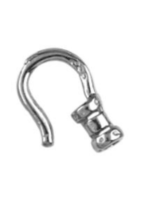1.4 Mm End Caps With Hook - Sterling Silver Item # 30612 - Etsy