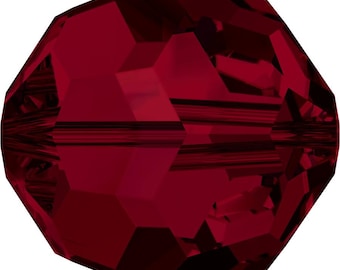 Swarovski Crystal Round Beads 5000 - 3mm 4mm 5mm 6mm 7mm 8mm 10mm - Siam