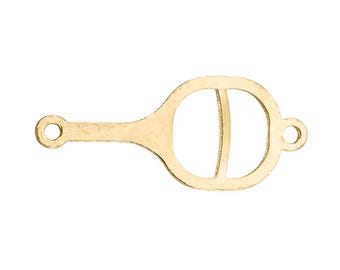 Tennis Racket Connector 5.3 x 12.5mm - (202080CNL) - Gold Filled