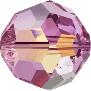 Swarovski Crystal Round Beads 5000 - 4mm 6mm 8mm - Rose AB 2X