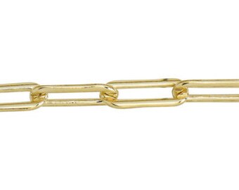 5.4 x 15.4mm Fancy Chain By the Foot - Gold Filled (GF) Item # 20351FY