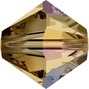 Swarovski Crystal Bicone Beads 5328 - 3mm 4mm 5mm 6mm 8mm 10mm - Light Colorado Topaz AB