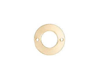 Round Cut Connectors 8.9mm - (202324CN) - Gold Filled