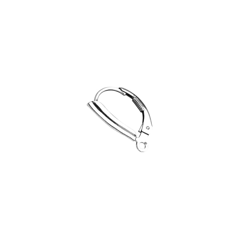 100pcs #306389 10pcs 50pcs Sterling Silver Shield Earring Leverbacks