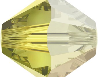 Swarovski Crystal Bicone Beads 5328 - 3mm 4mm 6mm 8mm - Jonquil Satin