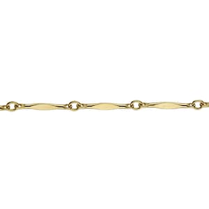 2 x 13.80mm Bar Chain By the Foot - Gold Filled (GF) Item # 208720-1BR