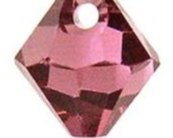 Swarovski Crystal Bicone Pendants 6301/6328 - 8mm - Rose Satin - 10 pcs