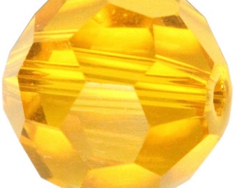 Swarovski Crystal Round Beads 5000 - 4mm 6mm 8mm - Sun