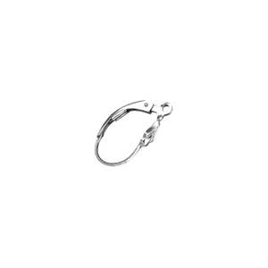 14 Karat White Gold Tulip Earring Leverbacks - 1pc, 10pcs #104385W