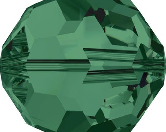 Swarovski Crystal Round Beads 5000 - 3mm 4mm 5mm 6mm 8mm 10mm - Emerald