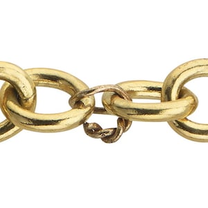 10 x 11.2mm Cable Chain By the Foot - Gold Filled (GF) Item # 2090-4CA
