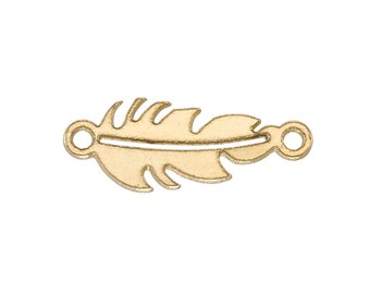Leaf Connector 4 x 10.3mm - (202025CNL) - Gold Filled