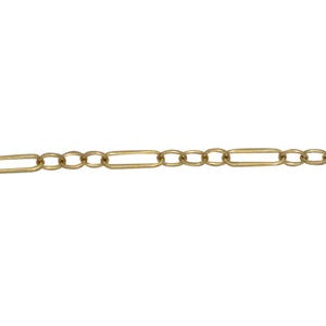 1.6 x 4.75mm Long & Short Chain By the Foot - Gold Filled (GF) Item # 201231LS