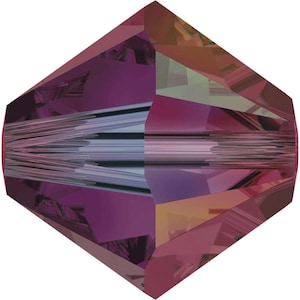 Swarovski Crystal Bicone Beads 5328 - 3mm 4mm 6mm 8mm - Ruby AB 2X