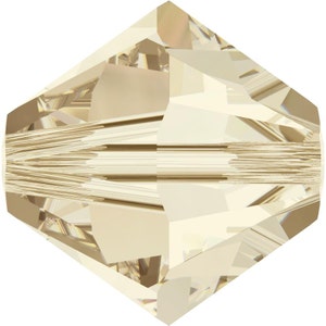 Swarovski Crystal Bicone Beads 5328 -3mm 4mm 5mm 6mm - Light Silk