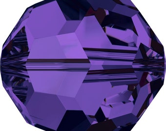 Swarovski Kristall Runde Perlen 5000 - 6mm - Purple Velvet - 10 Stk