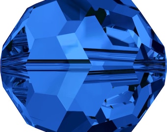 Swarovski Crystal Round Beads 5000 - 3mm 4mm 5mm 6mm 8mm - Sapphire