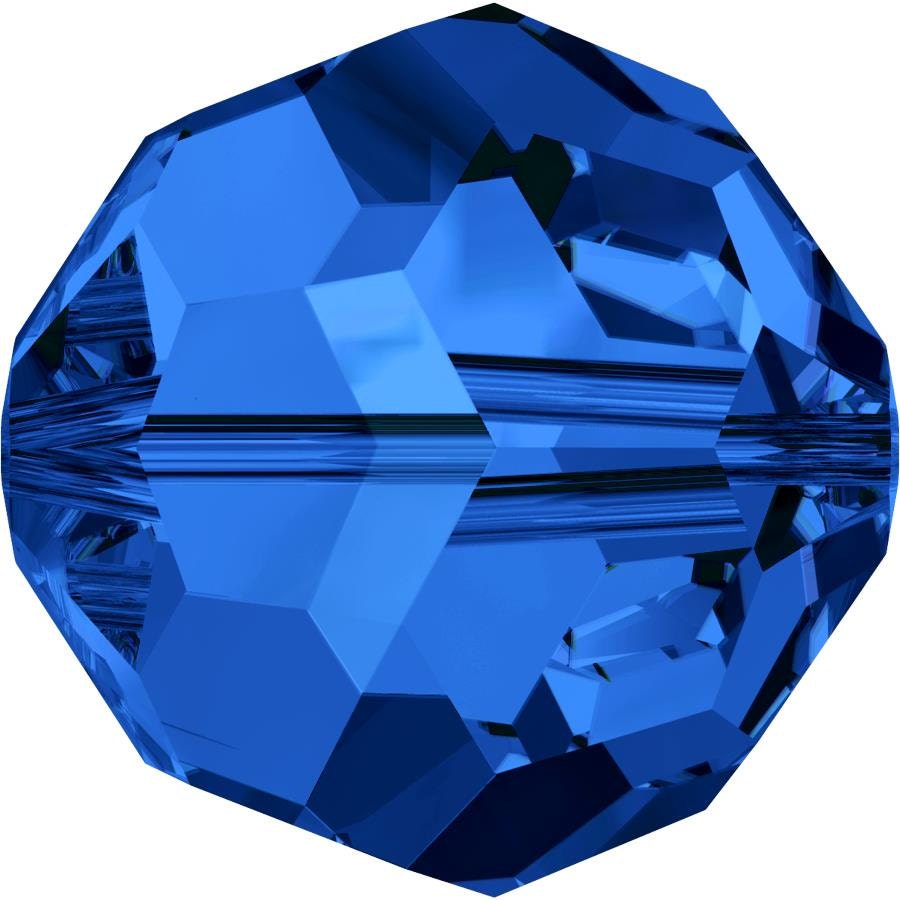 Faceted Swarovski Crystals Round September Sapphire Blue Rhinestone | Esslinger