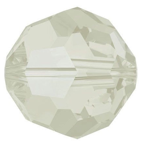 Swarovski Crystal Round Beads 5000 - 3mm 4mm 6mm 8mm - Light Grey Opal AB