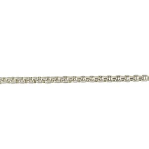 Round Box Chain By the Foot - 1.25mm Sterling Silver (SS) RB1.25