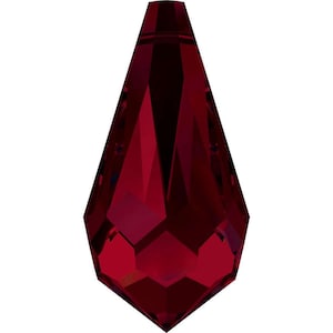 Swarovski Crystal - 6000 Tear Drop Top Drilled - Siam 11 x 5.5mm, 13 x 6.5mm, 15 x 7.5mm