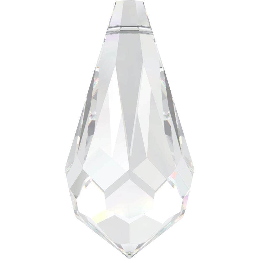 SWAROVSKI Silver Crystal スワロフスキー Sterling Silver Swarovski Crystal Clear Shimmer Pear