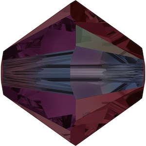 Swarovski Crystal Bicone Beads 5328 - 4mm 6mm - Garnet AB 2X