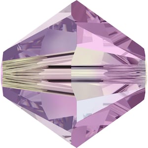 Swarovski Crystal Bicone Beads 5328 -3mm 4mm 5mm 6mm 8mm - Light Amethyst AB 2x