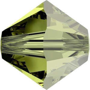 Swarovski Crystal Bicone Beads 5328 -  4mm 6mm - Olivine Satin