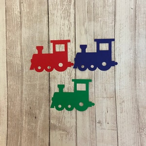 25 Assorted Train Tags, Die Cut Train, Train Baby Shower, Train Theme, Train Décor, Train Party, Train Decoration, DIY