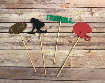 Set of4 Football Theme Centerpieces -Football Decorations, football party, football birthday party, football baby shower, sports theme party