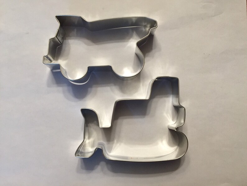 Set of Two Construction Cookie Cutters Baking Supply Etsy