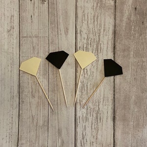 24 wedding theme toothpicks, wedding shower, wedding toothpicks, dessert toppers, appetizer picks, food picks, cupcake toppers