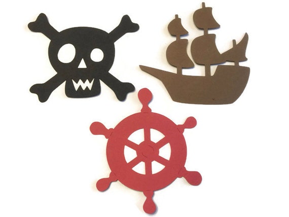 25 Pirate Theme Cut Tags, Pirate Theme Baby Shower, Pirate Theme